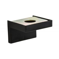 Уголок монтажный 30х43 мм металл + пластик с заглушкой черный