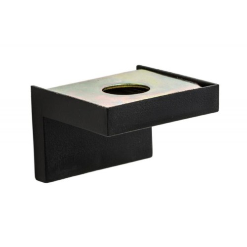 Кутник монтажний 30х43 мм метал + пластик із заглушкою чорний - 15902