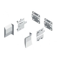 Підвіс меблевий GTV 10C (Л+П) із Заглушками, 240 кг, Білий