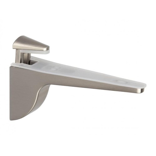 Полкотримач для скла GIFF Ibis L-130мм H-65мм браш сатин нікель - 14578