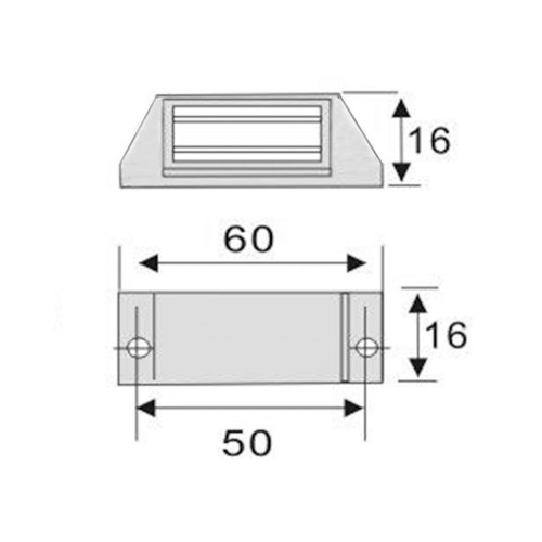 Магнит с ответной планкой чёрный большой - 13141