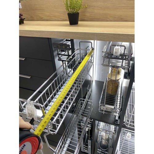 Карго LS SPARK 3D 200 мм, чорне, праве, 2-х рівневе, на прихованих напрямних - 16198