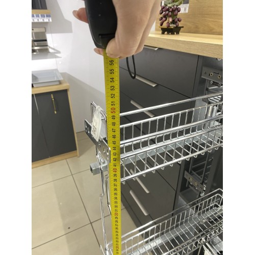 Карго LS SPARK 3D 200 мм, чорне, праве, 2-х рівневе, на прихованих напрямних - 16198