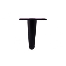 Ножка мебельная конусная прямая черный h-100мм