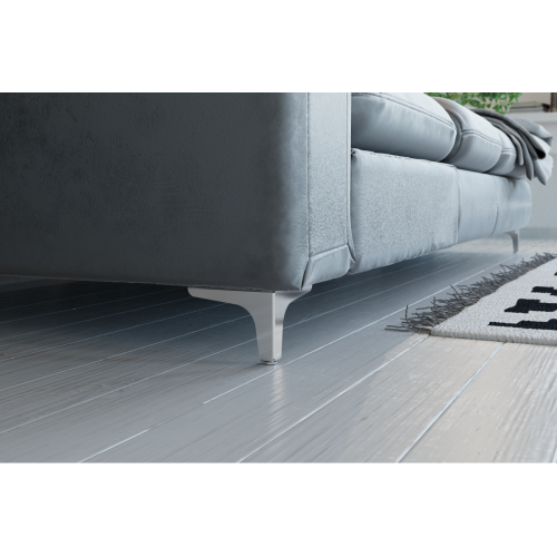 Ножка меблева кутова GTV STGC, H-130 мм, хром - NM-STGY135-130-01