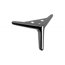 Нерегулируемая металлическая ножка JUSTINE, цвет черный глянец, высота 120 мм