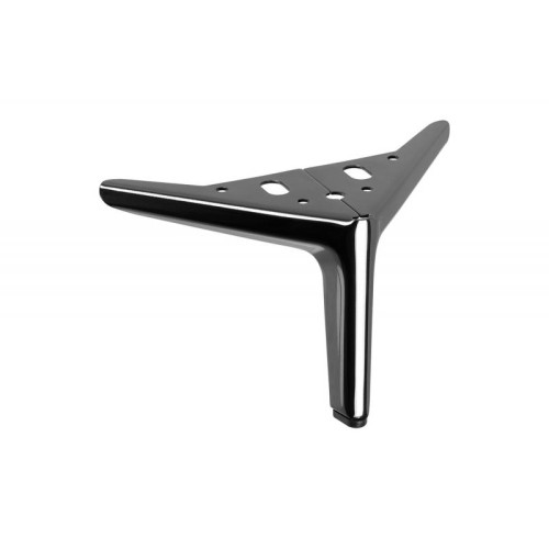 Нерегульована металева ніжка JUSTINE, колір чорний глянець, висота 120 мм - 00000014095