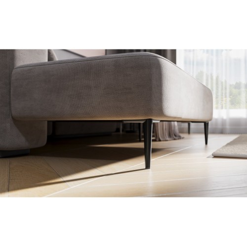 Ніжка для меблів GTV SQUARE 150 мм, чорна сталь - NM-SQUARE-150-20M