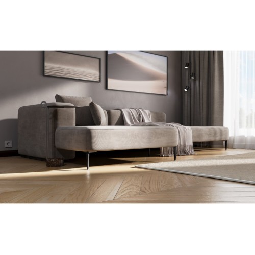 Ніжка для меблів GTV SQUARE 150 мм, чорна сталь - NM-SQUARE-150-20M