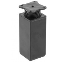 Ножка алюминиевая DAK-26 40x40 мм чорний Н=60 мм регулируемая