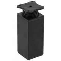 Ножка алюминиевая DAK-26 40x40мм чорний Н=100 мм регулируемая