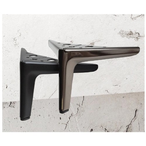 Нерегульована металева ніжка JUSTINE, колір чорний глянець, висота 120 мм - 00000014095