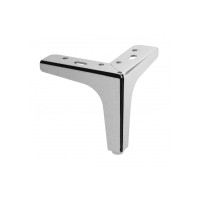 Ножка меблева кутова GTV STGC, H-130 мм, хром