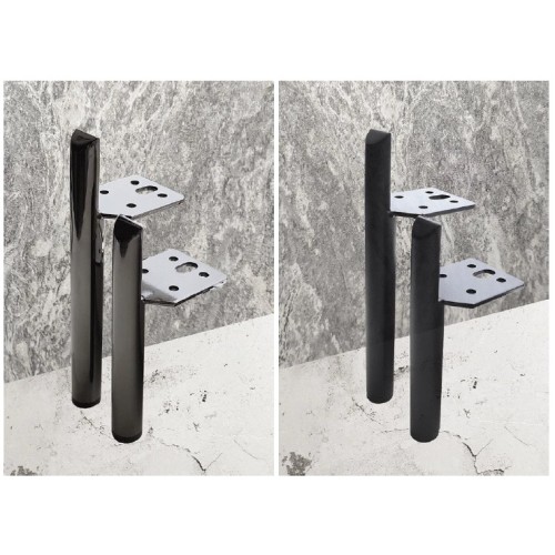 Нерегульована металева ніжка ARNIS, чорний глянець, висота 180 мм - 00000014099