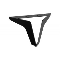 Нерегулируемая металлическая ножка LETTON, матовый черный, высота 130 мм