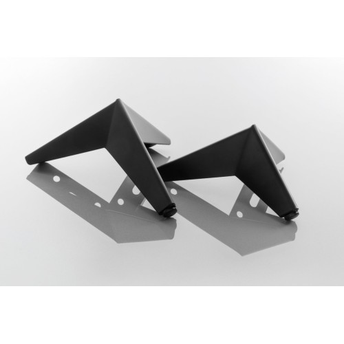 Ножка мебельная GTV STAR 125 мм, черная матовая, стальная - NM-STAR-125-20M