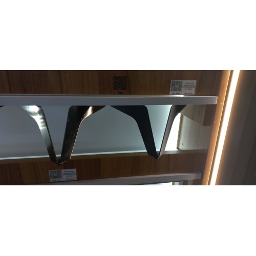 Нерегульована металева ніжка LETTON, чорний матовий, висота 130 мм - 00000014092