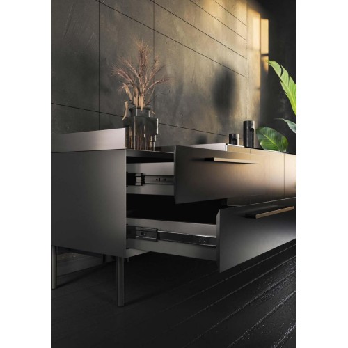 Комплект напрямних GTV Versalite Plus+ з доводчиком, чорний, L-600 мм - 14771