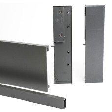 Axis Pro графіт, передня панель з двома кріпленнями, високий ящик, 1200мм