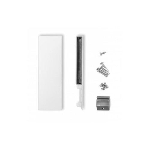 З'єднувач внутрішнього фасаду зі склом GTV Axis Pro GLASS B1 середній H116, білий - 16460