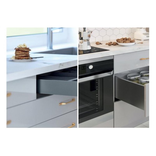 Axis Pro графит, панель под духовку, 500мм x 69мм - PB-AXISPRO-KPL69-500-60