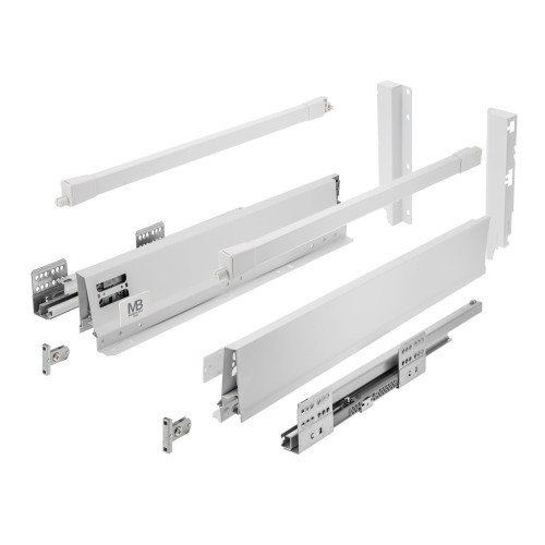 Висувна система Modern Box PRO, L=300 мм, Високий, білий, Soft Close - PB-MBPRO-KPL300C1