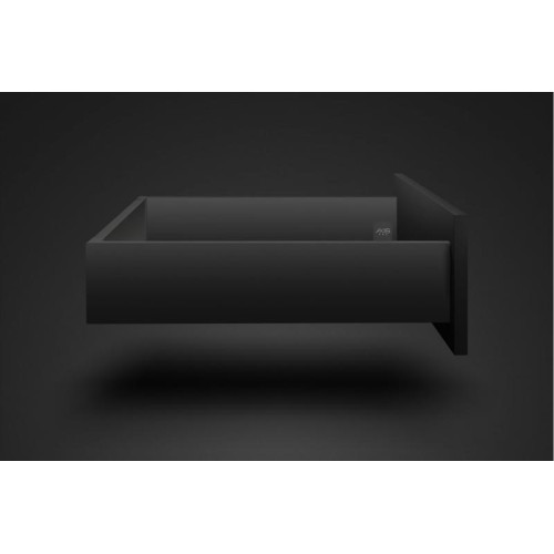 Висувна ящик GTV Axis Pro 500 мм, середній H-120 мм, чорний, з доводчиком Soft Close - 2653