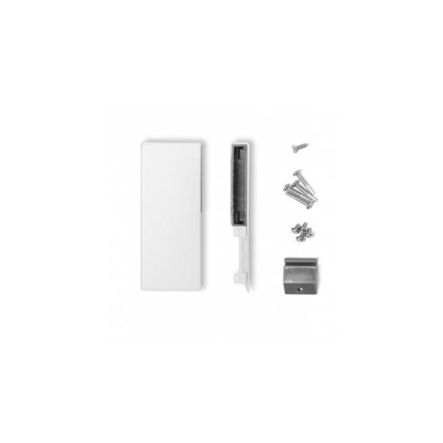 З'єднувач внутрішнього фасаду зі склом GTV Axis Pro GLASS A1 низький H84, білий - 16459