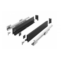 Ящик AXIS PRO GTV низький H-86 мм, L-450 мм, з доводчиком повного висунення, чорний