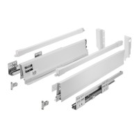 Висувна система Modern Box PRO, L=550 мм, Середній, білий, Soft Close