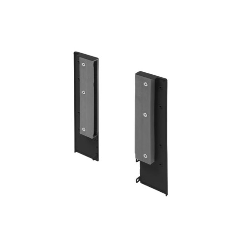 З'єднувач внутрішнього фасаду зі склом GTV Axis Pro GLASS C2, високий H167, чорний - 16466