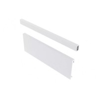 Axis Pro білий, передня панель з рейлінгом, середня скринька, 1200мм