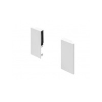 З'єднувач внутрішнього фасаду із склом GTV Axis Pro GLASS A1 низький H84, білий