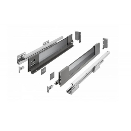 Axis Pro GLASS графіт, низька скринька 86мм, ширина 450мм - PB-AXISPRO-GLASS-KPL450A