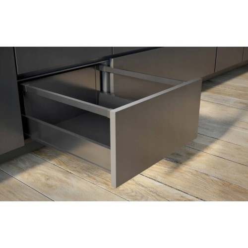 Висувна система Modern Box PRO, L=550 мм, Середній, антрацит, Soft Close - PB-MBPRO-KPL550B