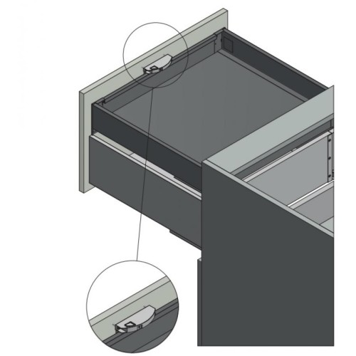 Axis Pro Зачіп NINKA для внутрішньої скриньки,антрацит - PB-ZA-FA-11