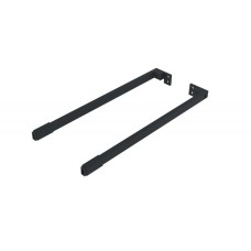 Рейлінг GTV Axis Pro чорний для ящика L-450 мм, 2 шт.