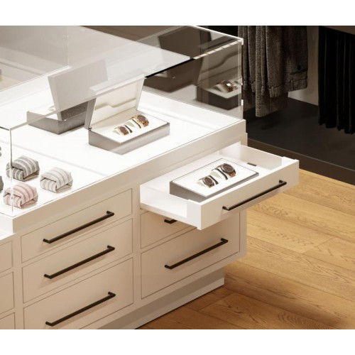 Axis Pro GLASS белый, высокий ящик 168мм, ширина 500мм - PB-AXISPRO-GLASS-KPL500C1