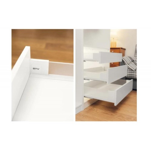 Axis Pro GLASS белый, высокий ящик 168мм, ширина 500мм - PB-AXISPRO-GLASS-KPL500C1