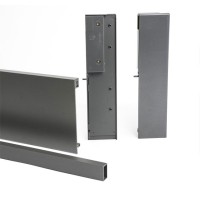 Axis Pro графит, передняя панель с двумя креплениями, очень высокий ящик, 1200мм