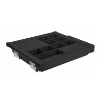 Органайзер GTV Elite з доводчиком повного висування, чорний, 900 мм.