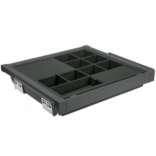 Органайзер GTV Elite з доводчиком повного висування, антрацит, 600 мм - WG-PRZEG60-60-A