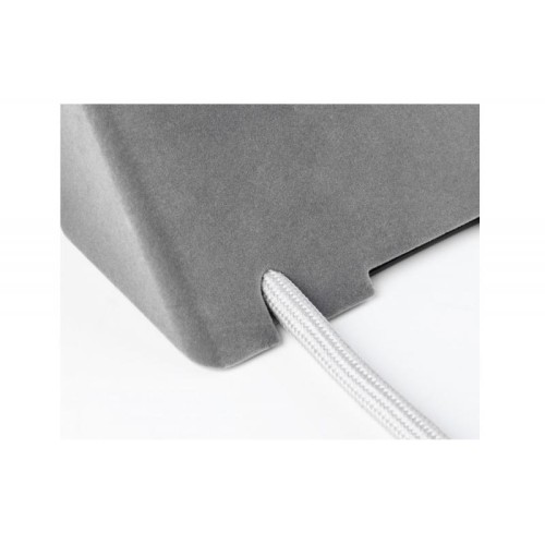 Подовжувач GTV настільний Sofito з кріпленням, 2xSchuko, USB A+C, кабель 1,5 м, бархат сірий - 16216