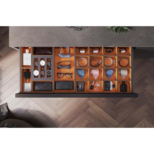 Гардеробний органайзер для ящиків MAXIMA PURO Помаранчевий/Чорний A2 (520x460x58) - TE36.9001.46.BN4