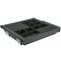 Організатор GTV Elite з доводчиком повного висування, антрацит, 800 мм