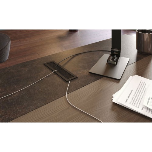 Пропуск для кабелю GTV Merida без кришки 51x180 Чорний - LB-51X180-20