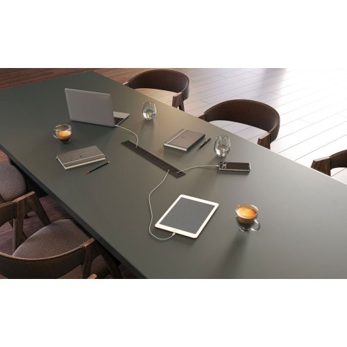 Пропуск для кабеля GTV Merida без крышки 51x450 Черный - LB-51X450-20