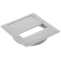 Заглушка квадратна під дроти FI-80 сіра