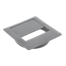 Заглушка квадратна під дроти FI-80 графіт