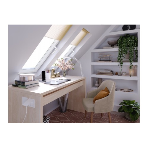 Удлинитель FLIP, 1xSCHUKO, 2xUSB, 1xLAN, кабель с вилкой 1,5м, белый - AE-GM1SFLI-10